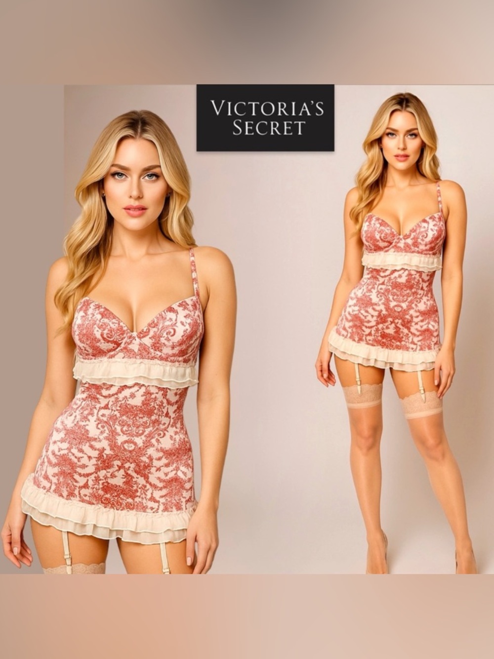 Vintage✨Victoria's Secret✨ Fairy Satin Lingerie Bustier/Corset Dress